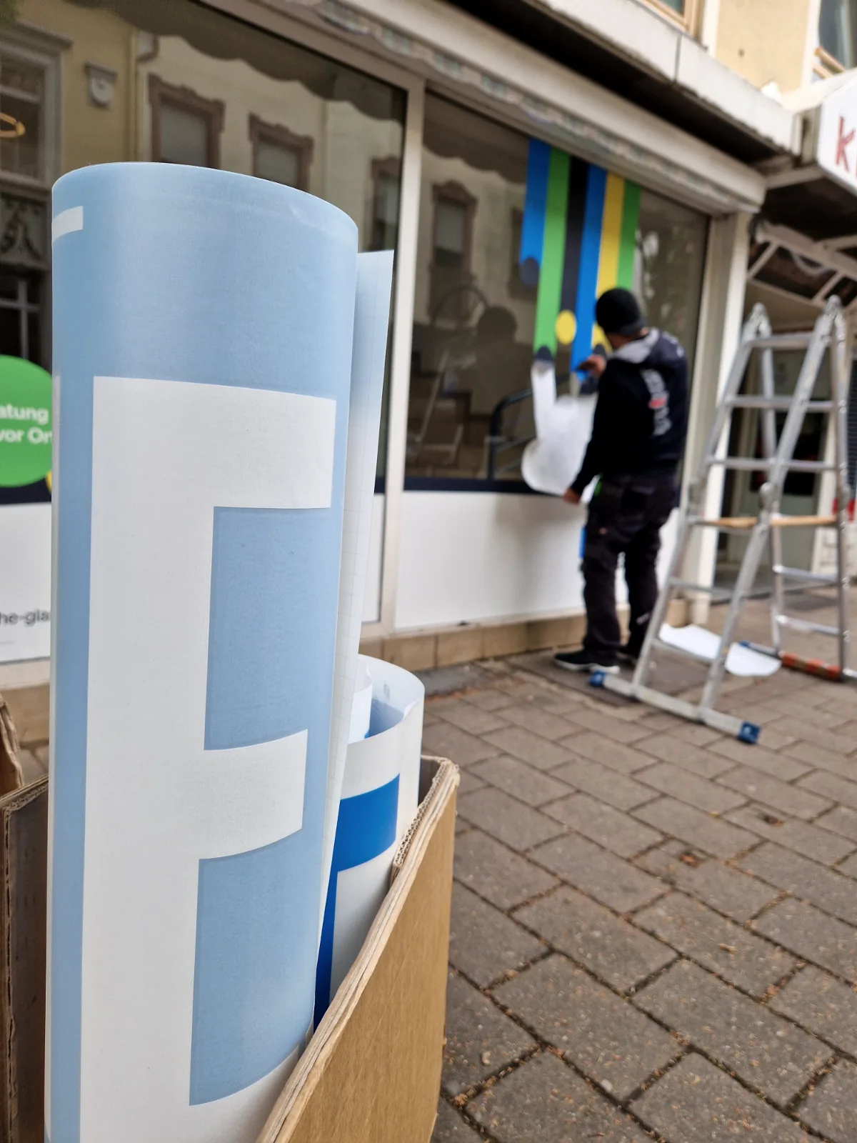 Fensterbeschriftung Deutsche Glasfaser