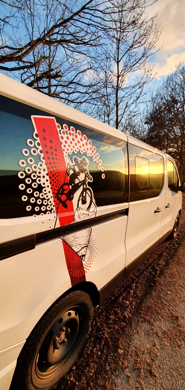 Fahrzeugbeschriftung Mountainbike